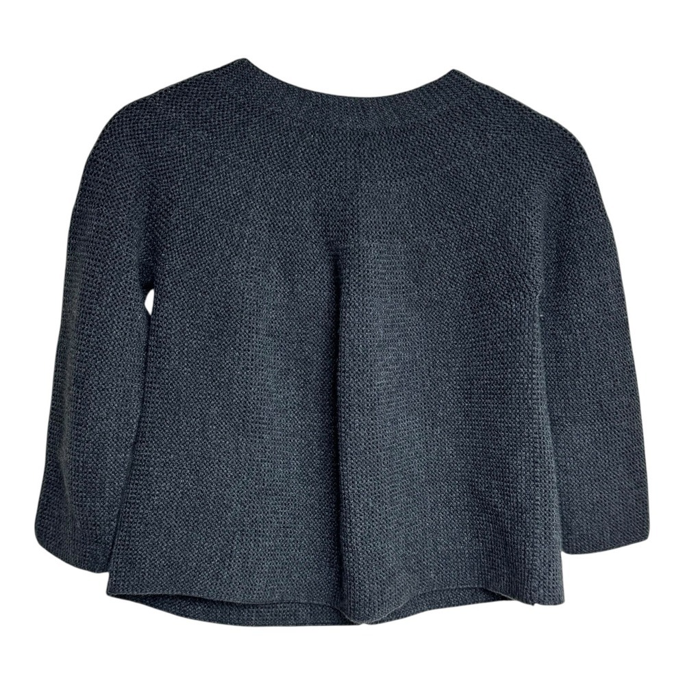 Zara Kids Gray Knit Cardigan Sweater‎ Button Front Size 9 Textured - Picture 2 of 4
